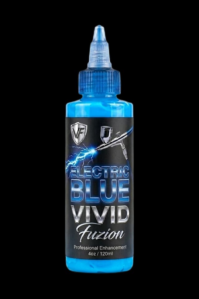 Electric Blue professional neon hair dye bottle, 4 fl oz