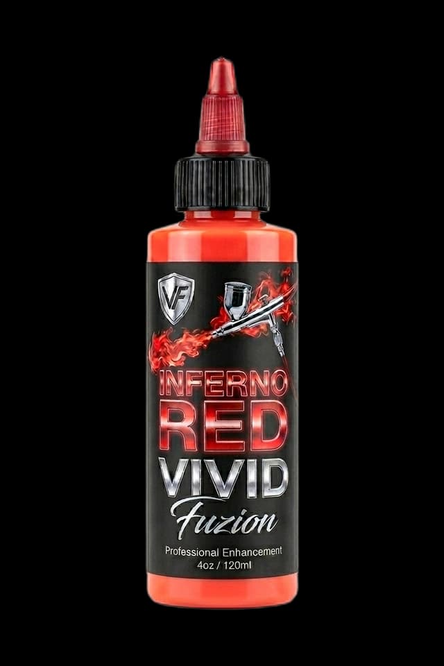Inferno Red professional neon hair dye bottle, 4 fl oz