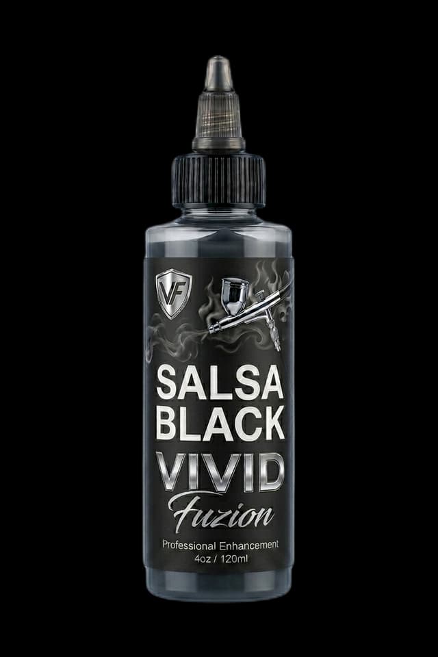Salsa Black professional neon hair dye bottle, 4 fl oz